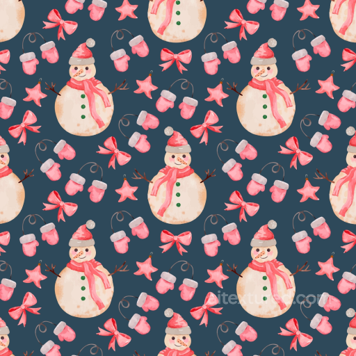 Featuring Christmas Pink Holiday Icons Pattern seamless Christmas Pink PBR texture
