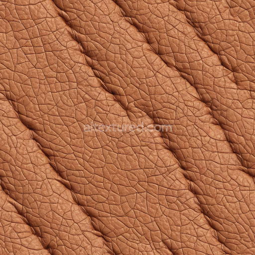 Preview — Seamless 3D brown cracked leather PBR texture with deep wrinkles and natural grain
