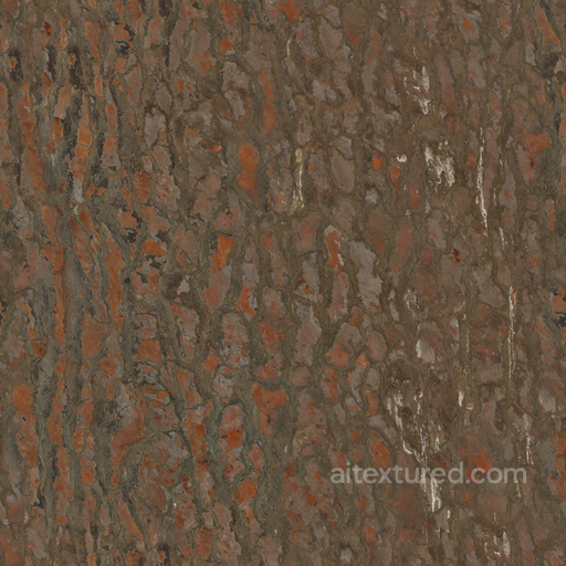 Pine Bark seamless Bark PBR texture