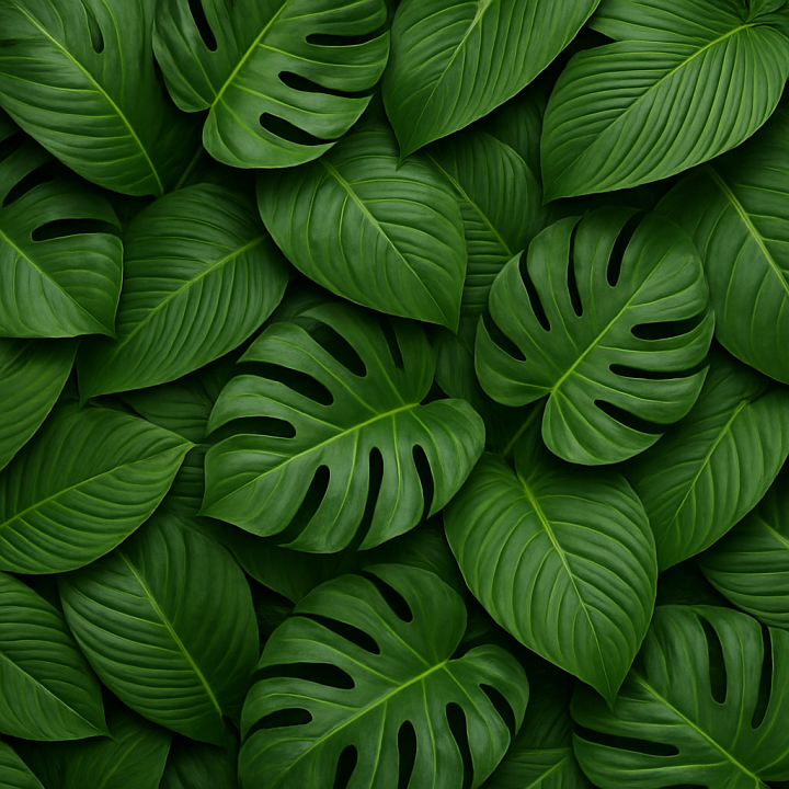 Natural Tropical Leaves seamless PBR texture preview
