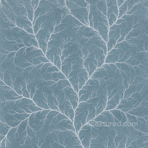 Frozen Puddle Fractal Cracks seamless Snow-ice PBR texture