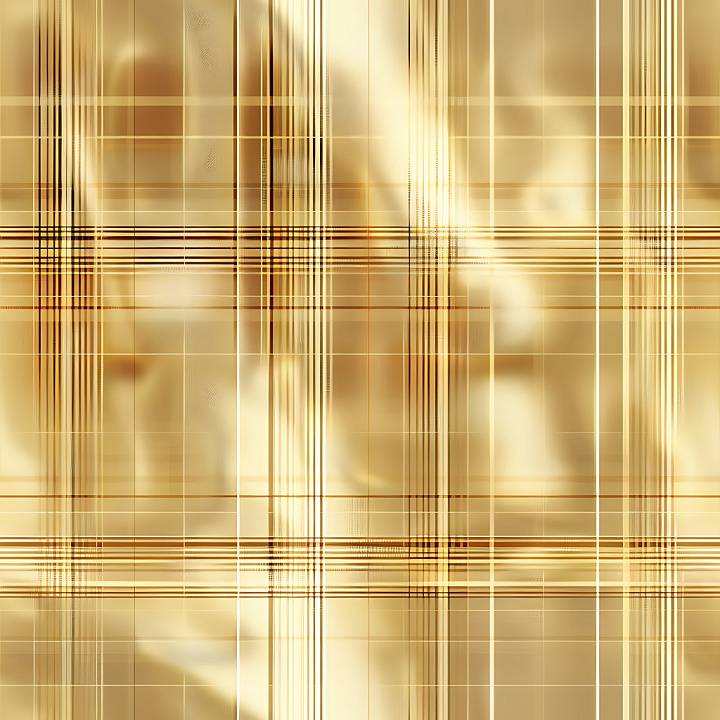 Beige and Brown Plaid Fabric with Subtle Weaving Pattern seamless PBR texture preview