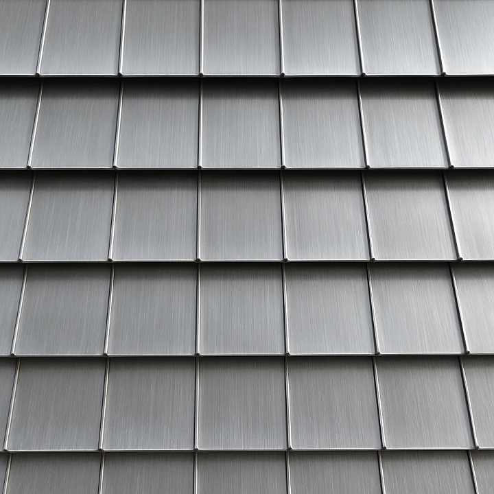 Polished Metal Roofing seamless PBR texture preview