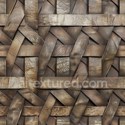 seamless Seamless 3D PBR Woven Distressed Brown Leather Texture with Natural Grain texture 8k free download PBR