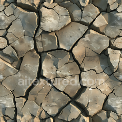 seamless Seamless 3D Cracked Clay Stone Ground PBR Texture with Weathered Surface texture 8k free download PBR
