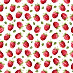 Pattern Bundle - Seamless 3D Pattern PBR Texture Featuring Realistic Red Raspberry Motifs with Green Leaves texture preview