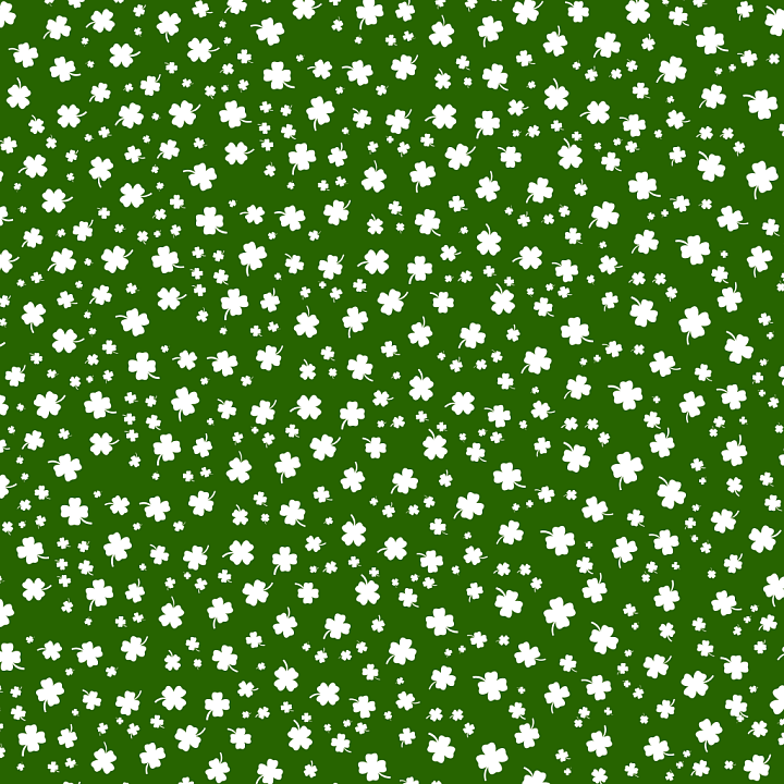 Green Shamrock Pattern for St Patrick Digital Paper Bundle seamless PBR texture preview