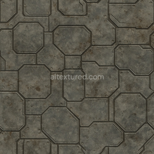 Worn Futuristic Panel Texture Seamless