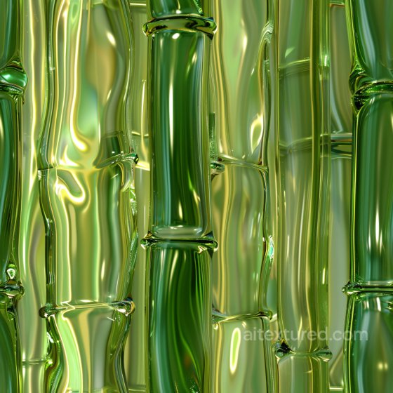 Glossy Green Bamboo Stalks Seamless Texture with Reflective Surfaces Glossy texture preview