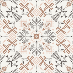 seamless Seamless 3D PBR Boho fabric texture with geometric tribal motifs texture 8k free download PBR