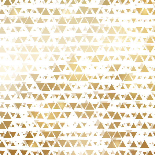 with Gold Triangular Geometric Pattern on White Background seamless White & Gold PBR texture