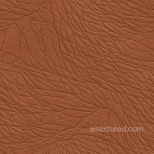 Cracked Brown Leather Texture With Fine Wrinkles And Natural Matte Finish seamless Leather PBR texture