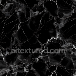seamless Seamless 3D Black Marble PBR Texture Featuring Fine White Veins and Glossy Finish texture 8k free download PBR