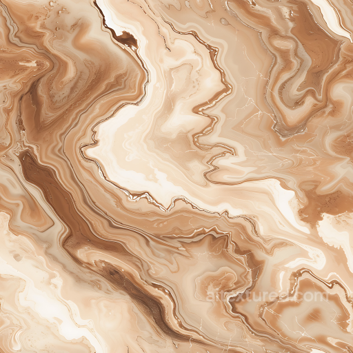 Cappuccino Natural Marble PBR Texture with Flowing Organic Vein Patterns seamless Marble PBR texture