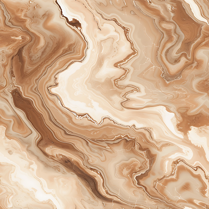 Cappuccino Natural Marble with Flowing Organic Vein Patterns seamless PBR texture preview