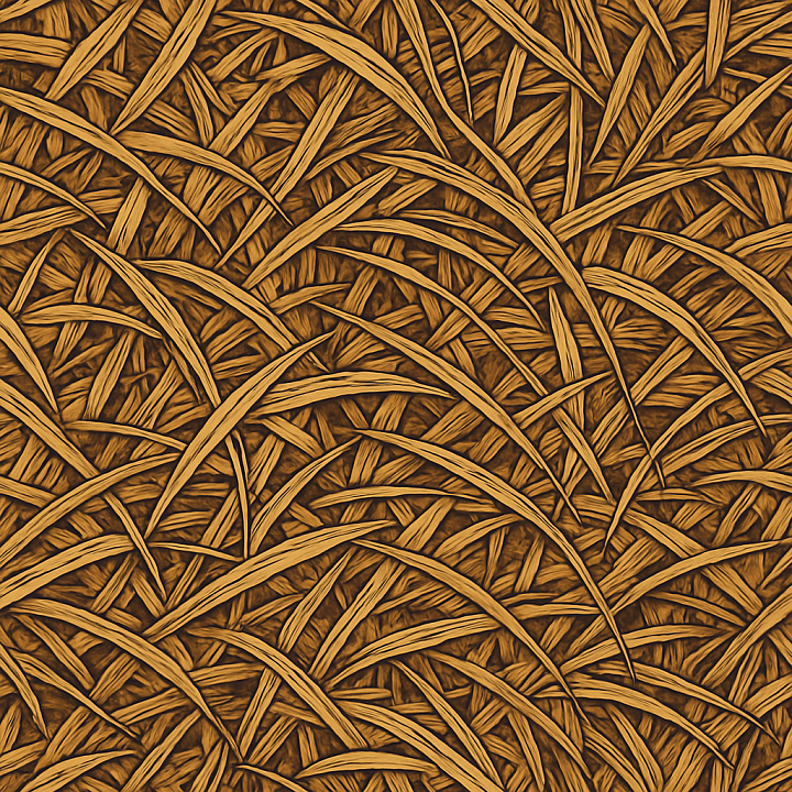 Stylized Dried Grass seamless PBR texture preview