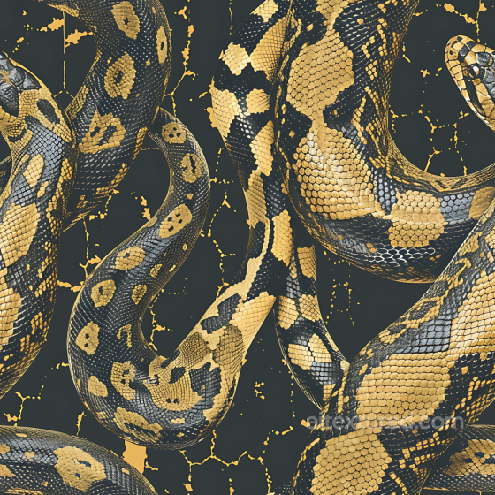 Snake Scale Camouflage PBR Texture with Gold and Gray Pattern Color Camouflage texture preview
