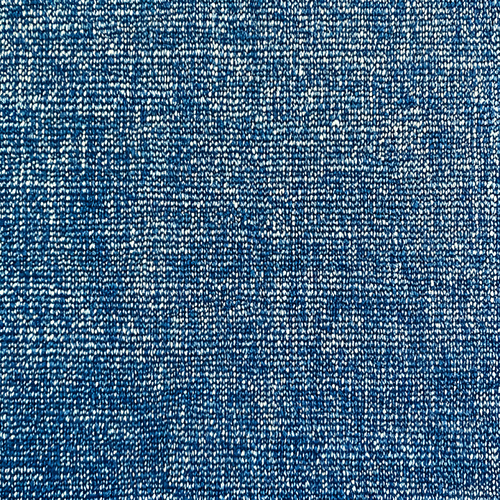 Cracked Blue Denim Fabric with Worn Threads seamless PBR texture preview