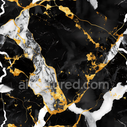 seamless Seamless 3D Black Marble PBR Texture with Elegant Gold Veins and White Highlights texture 8k free download PBR