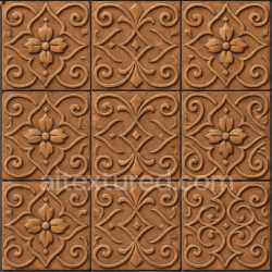 seamless Patterned Clay Tiles Texture Seamless texture 8k free download PBR