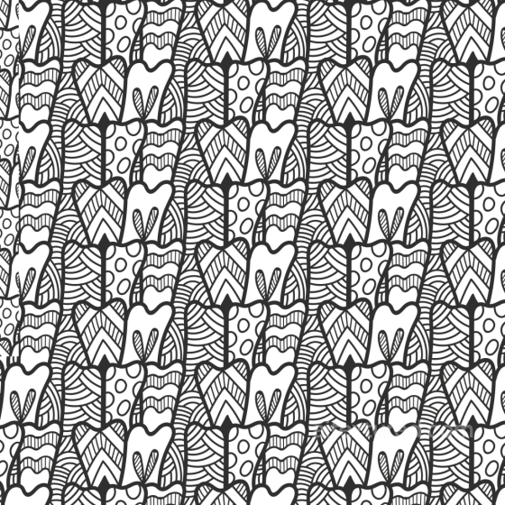 with Black and White Abstract Hand-drawn Pattern White & Black texture preview