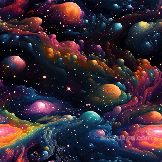 Space Texture Featuring Vibrant Abstract Cosmic Nebula and Starfield Star, space, planets texture preview