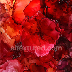 seamless Seamless 3D Alcohol Ink PBR Texture with Red and Burgundy Fluid Marbling and Flowing Layers texture 8k free download PBR