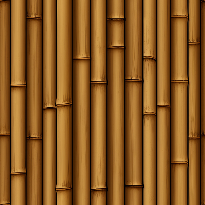 Natural Brown Bamboo Culms with Distinct Nodes seamless PBR texture preview