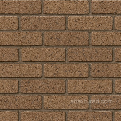 Brown Brick With Darker Inclusions seamless Brick PBR texture