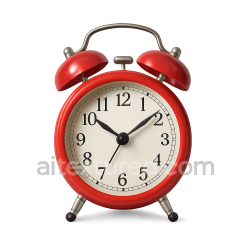 seamless Red Vintage Alarm Clock texture 8k free download PBR