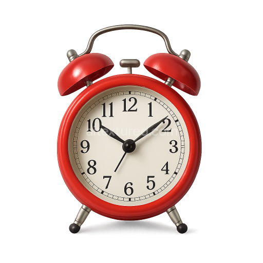 Red Vintage Alarm Clock