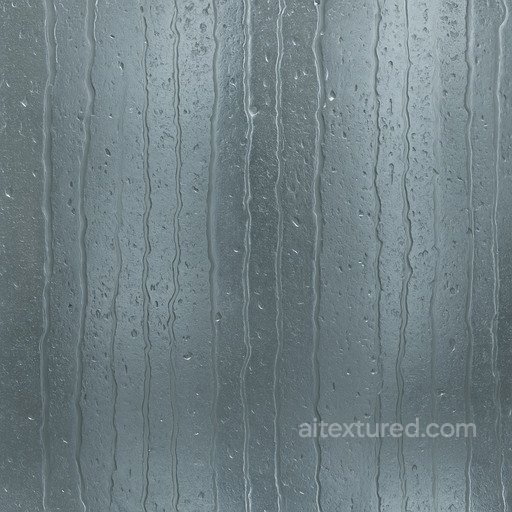 Rain Glass Vertical Drips seamless Glass PBR texture