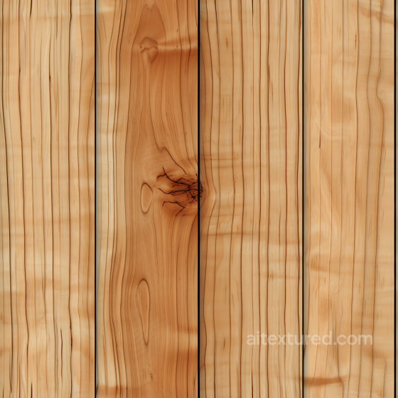 Light Pine Wood Planks PBR Texture with Knots and Fine Grain Wood texture preview