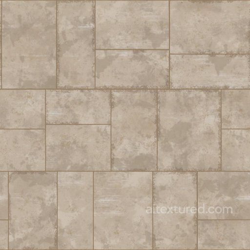 Limestone Floor Texture with Chipped Edges | Free PBR seamless Tile PBR texture