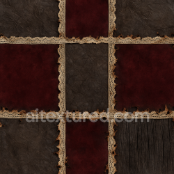 seamless Seamless 3d texture pbr 8k witch hat fabric with worn leather and lace trim texture 8k free download PBR