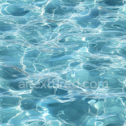 seamless Seamless 3D PBR Texture of Clear Blue Pool Water with Dynamic Light Ripples texture 8k free download PBR