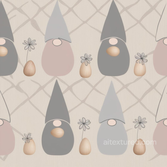 Featuring Pastel Easter Gnomes and Eggs All Easter Digital paper texture preview