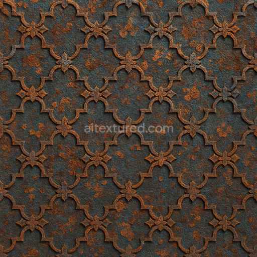 Patterned Corroded Steel Seamless Texture
