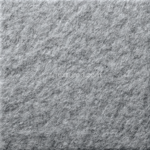 Seamless 3D Felt PBR Texture Featuring Soft, Dense Gray Wool Fibers
