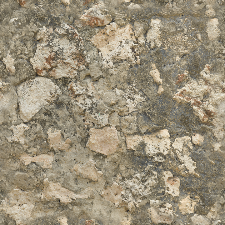 Coral Fort Wall seamless PBR texture preview