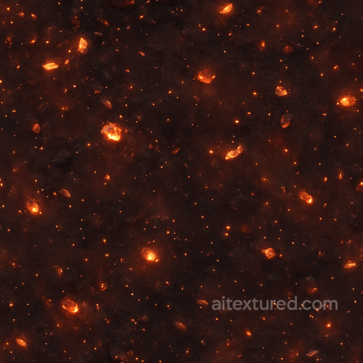 Glowing Embers With Fire Ember Dust And Fire Haze seamless Fire PBR texture