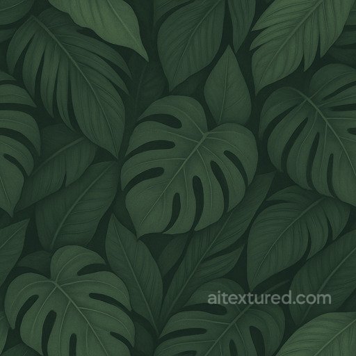 Matte Tropical Leaves Seamless Texture seamless Foliage PBR texture
