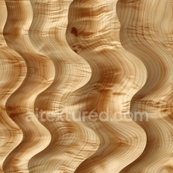 seamless Seamless 3D Curved Pine Wood PBR Texture with Natural Grain Patterns texture 8k free download PBR