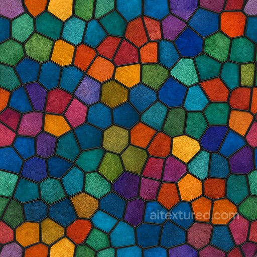 Seamless Stained Glass Seamless Texture seamless Glass PBR texture