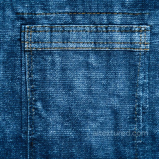 Denim Texture with Realistic Worn Pocket Detailing seamless Denim jeans PBR texture