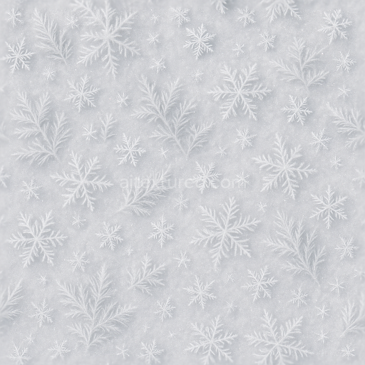 Seamless 3d texture pbr 8k sparkling frost snowflakes delicate icy white