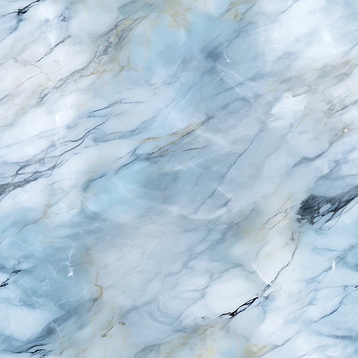 Blue and Gray Marble Countertop with Subtle Veins seamless PBR texture preview