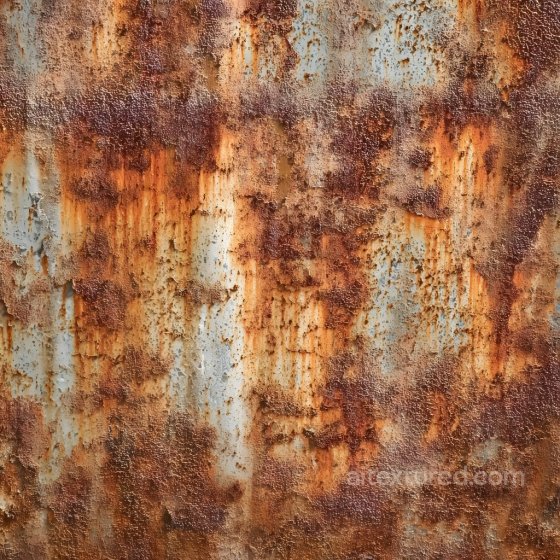 Rusty Metal PBR Texture Featuring Cracked, Corroded, and Pitted Surface Rust texture preview
