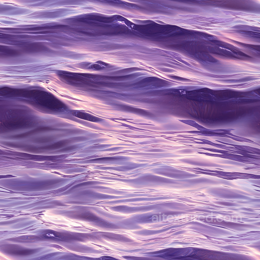 Water Texture with Stylized Purple and Pink Ocean Waves seamless Water PBR texture