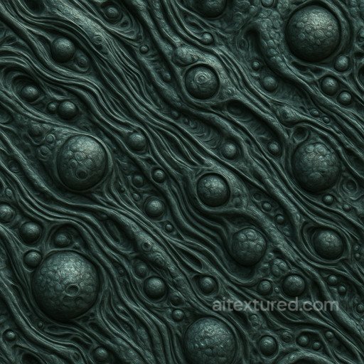 Detailed Alien Surface Seamless Texture seamless Sci-fi PBR texture